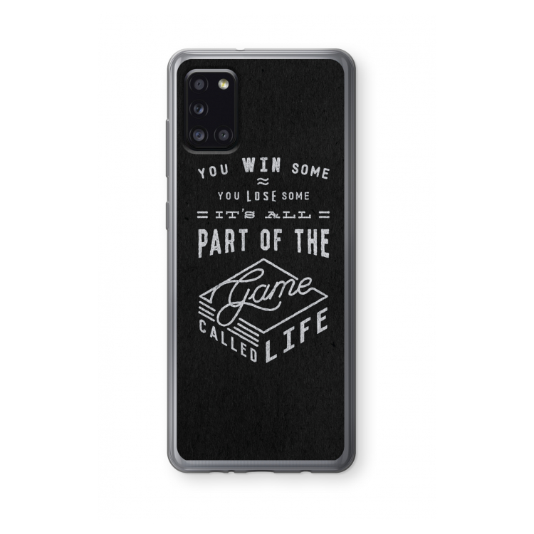 Life: Samsung Galaxy A31 Transparant Hoesje