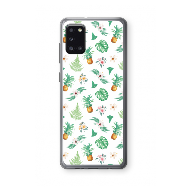 Ananas bladeren: Samsung Galaxy A31 Transparant Hoesje