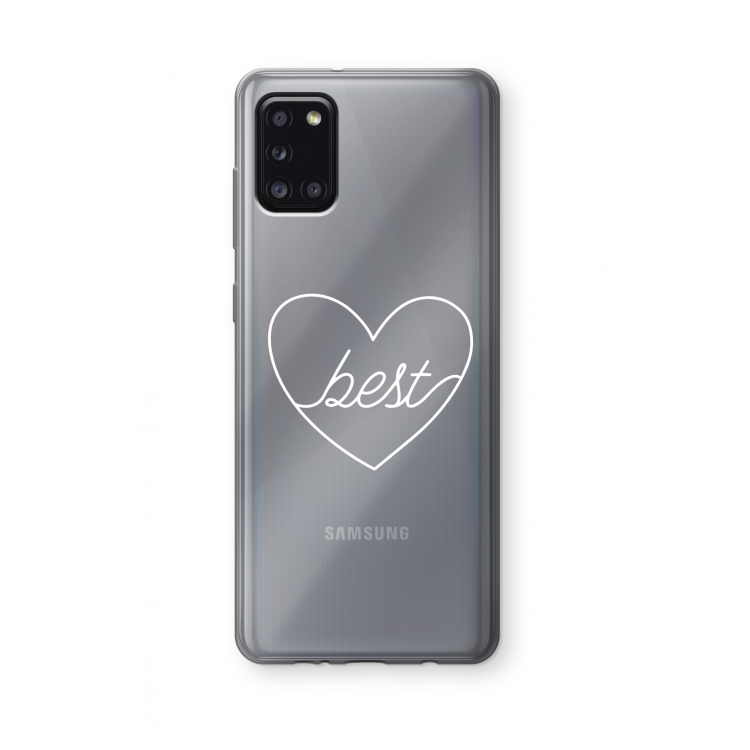 Best heart pastel: Samsung Galaxy A31 Transparant Hoesje