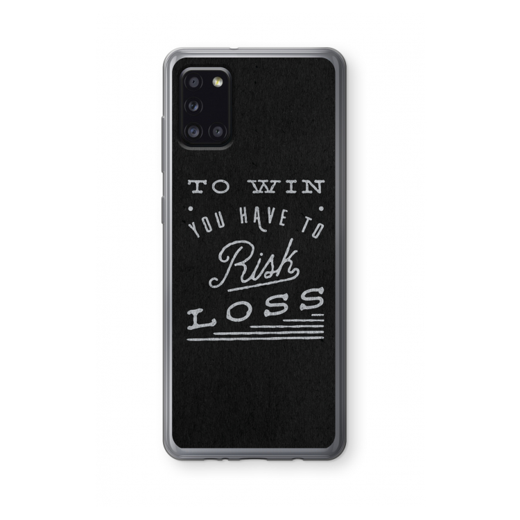Risk loss: Samsung Galaxy A31 Transparant Hoesje