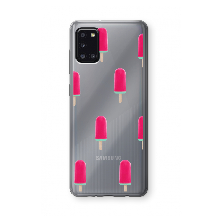 Waterijsje: Samsung Galaxy A31 Transparant Hoesje