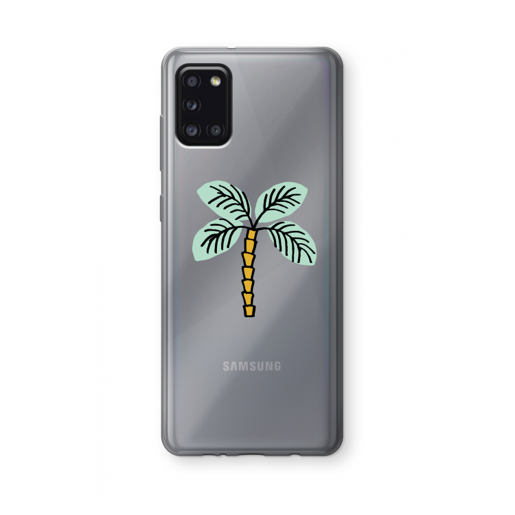 Palmboom: Samsung Galaxy A31 Transparant Hoesje