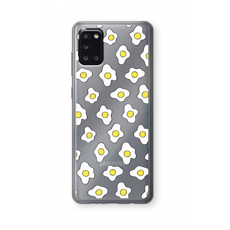 Spiegeleitjes: Samsung Galaxy A31 Transparant Hoesje