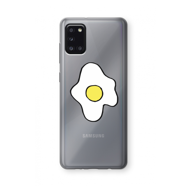 Spiegelei: Samsung Galaxy A31 Transparant Hoesje