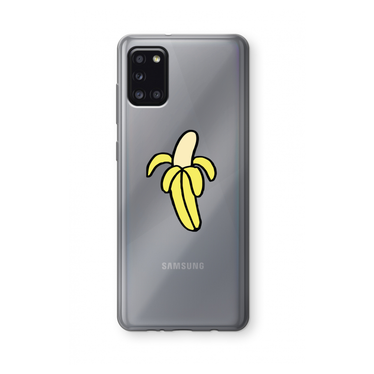 Banana: Samsung Galaxy A31 Transparant Hoesje