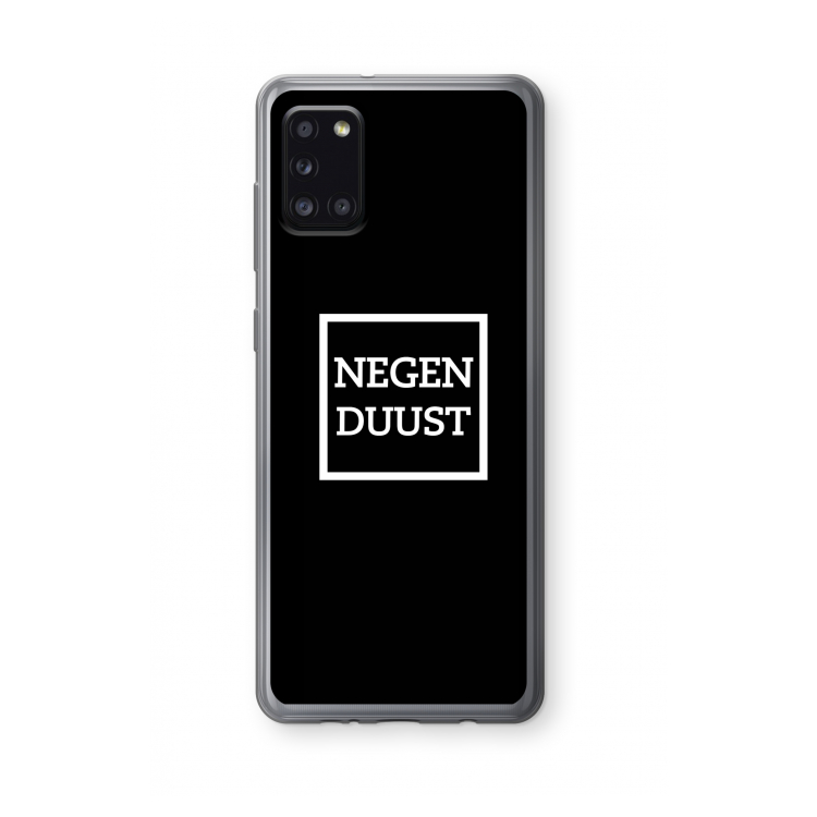 Negenduust black: Samsung Galaxy A31 Transparant Hoesje