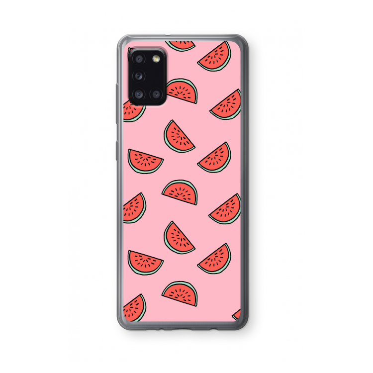 Watermeloen: Samsung Galaxy A31 Transparant Hoesje