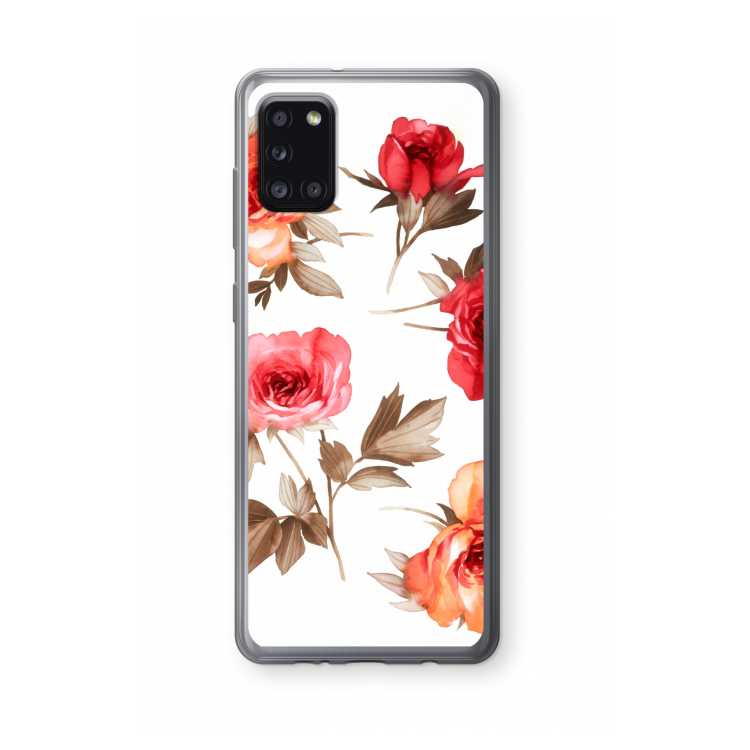 Roosjes: Samsung Galaxy A31 Transparant Hoesje