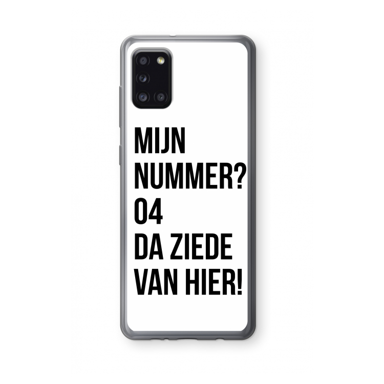 Da ziede van hier: Samsung Galaxy A31 Transparant Hoesje