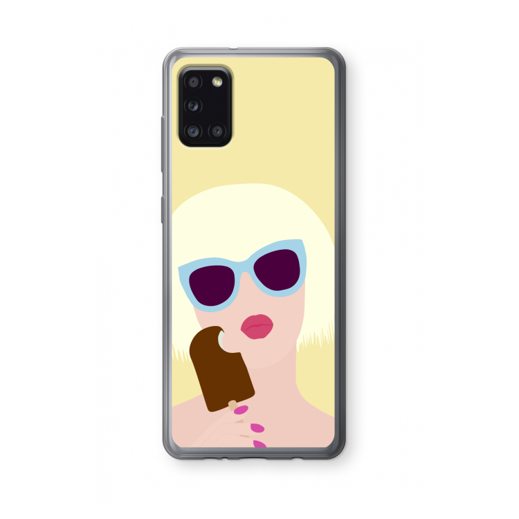 Ice cream: Samsung Galaxy A31 Transparant Hoesje