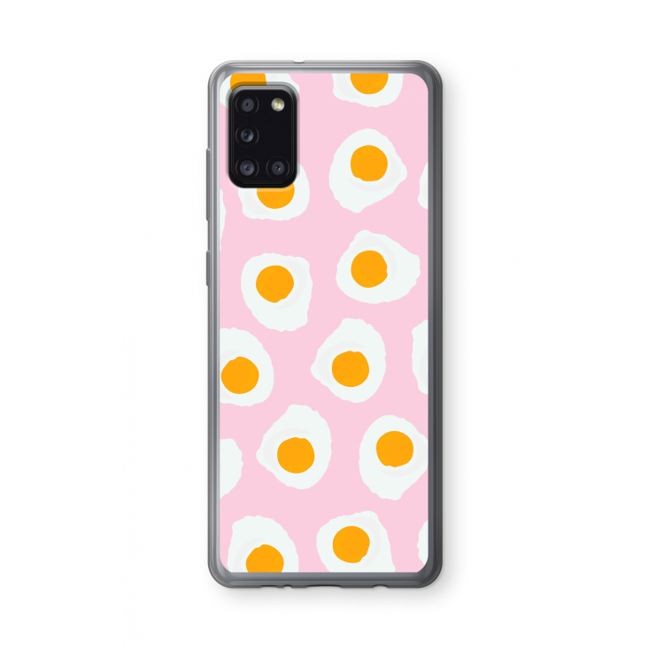 Dancing eggs: Samsung Galaxy A31 Transparant Hoesje