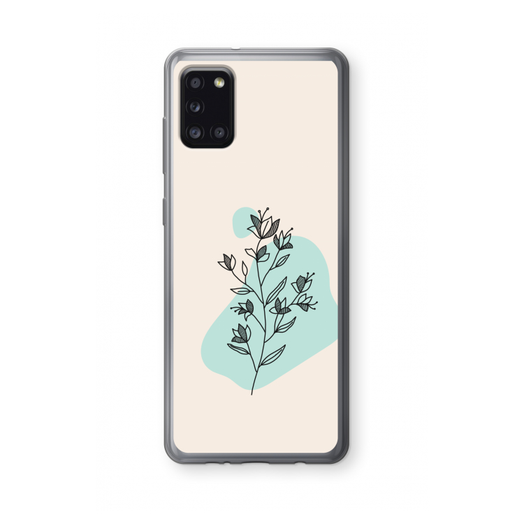 Violets are blue: Samsung Galaxy A31 Transparant Hoesje