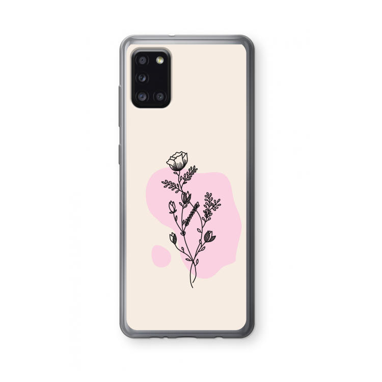 Roses are red: Samsung Galaxy A31 Transparant Hoesje