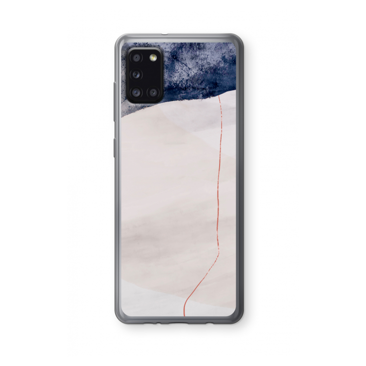 Stone White: Samsung Galaxy A31 Transparant Hoesje
