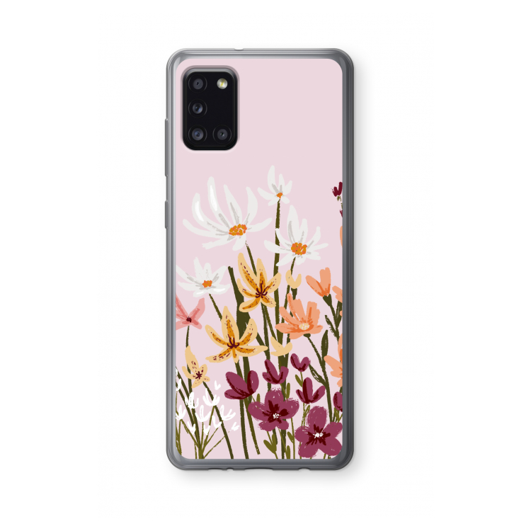 Painted wildflowers: Samsung Galaxy A31 Transparant Hoesje