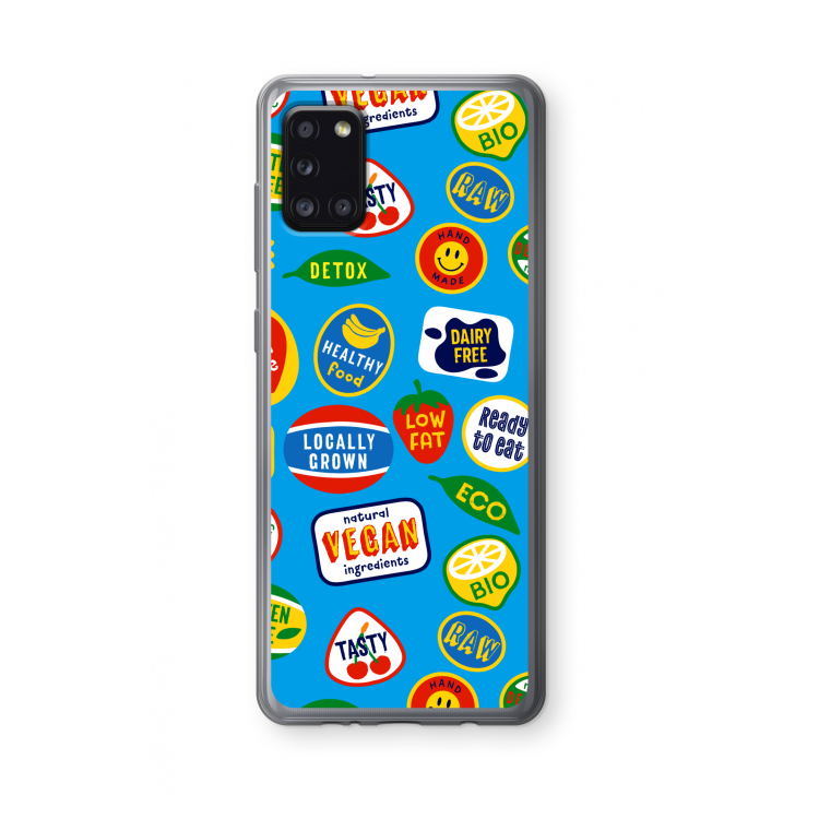 Fruitsticker: Samsung Galaxy A31 Transparant Hoesje