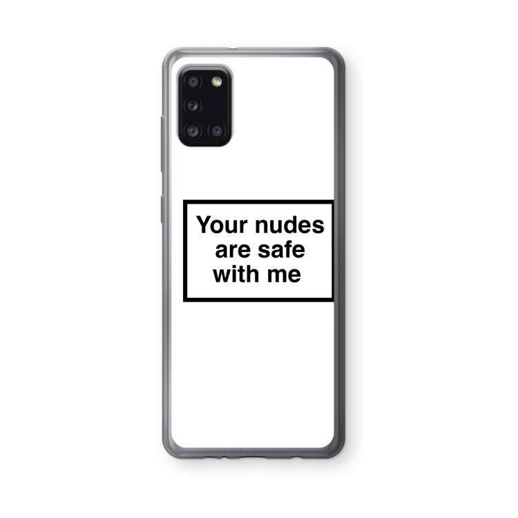Safe with me: Samsung Galaxy A31 Transparant Hoesje