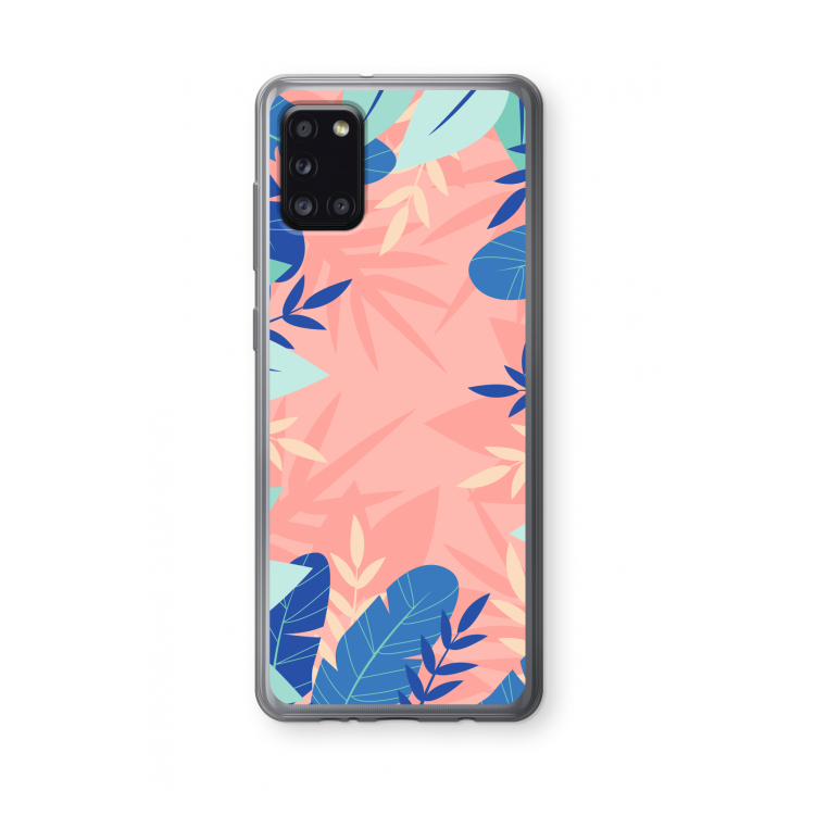 Tropisch: Samsung Galaxy A31 Transparant Hoesje