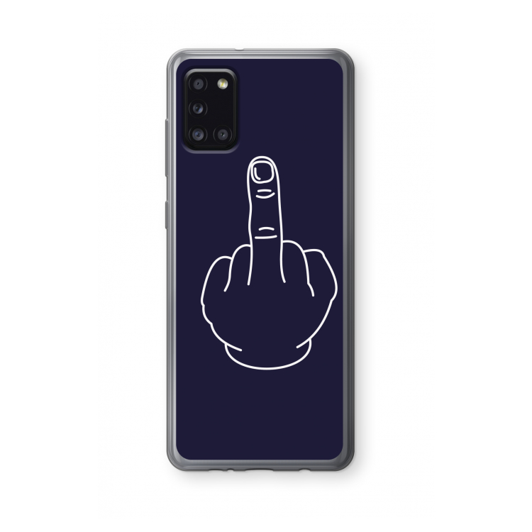 F**k U: Samsung Galaxy A31 Transparant Hoesje
