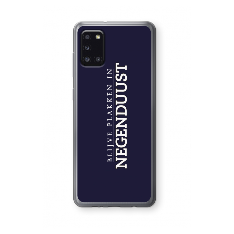 Blijve plakken in Negenduust: Samsung Galaxy A31 Transparant Hoesje