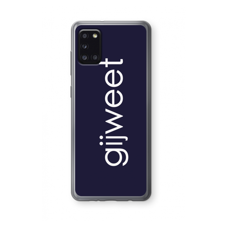 Gijweet: Samsung Galaxy A31 Transparant Hoesje