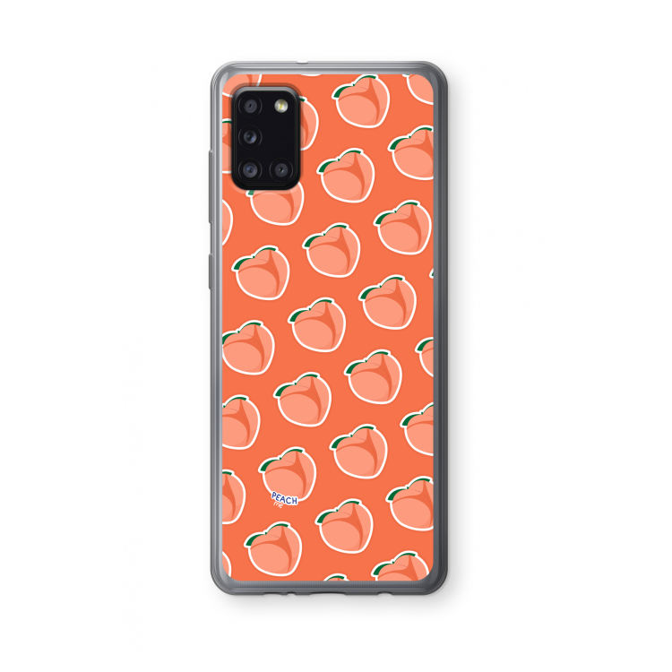 Just peachy: Samsung Galaxy A31 Transparant Hoesje
