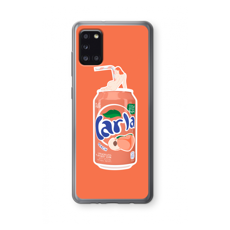 S(peach)less: Samsung Galaxy A31 Transparant Hoesje