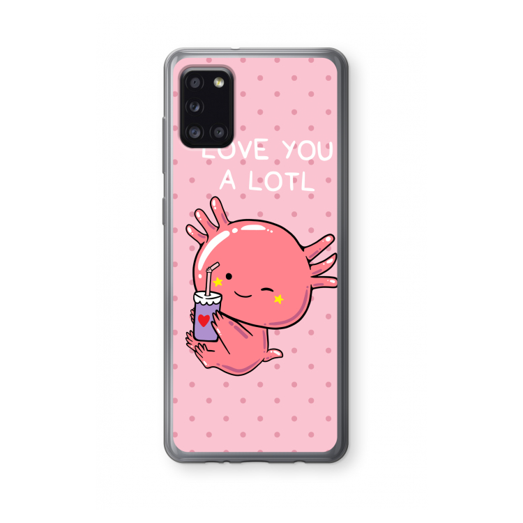 Love You A Lotl: Samsung Galaxy A31 Transparant Hoesje