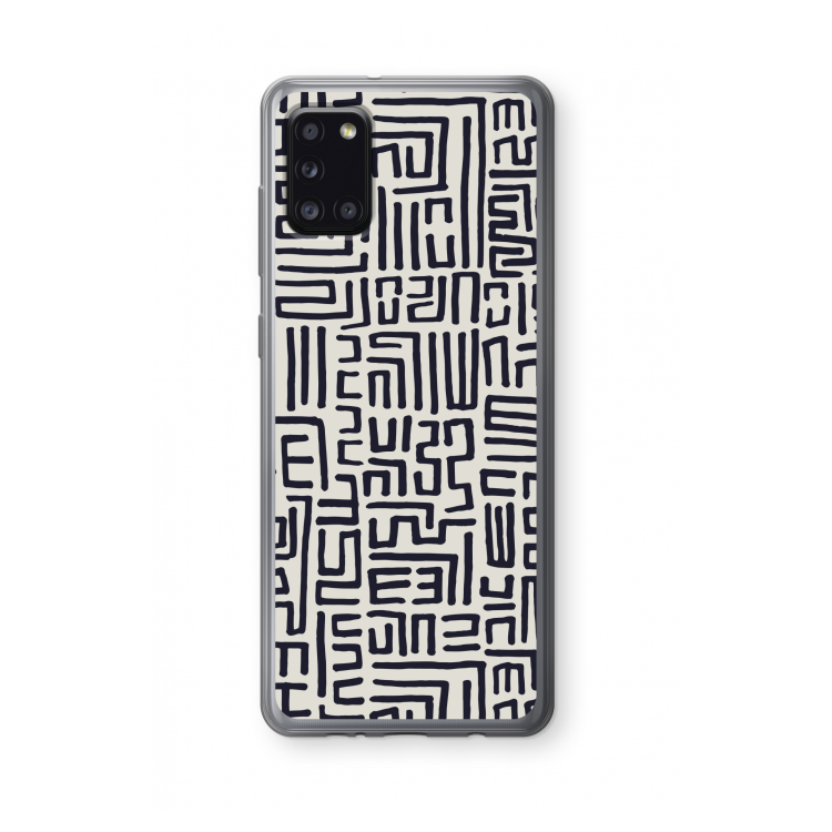 Moroccan Print: Samsung Galaxy A31 Transparant Hoesje