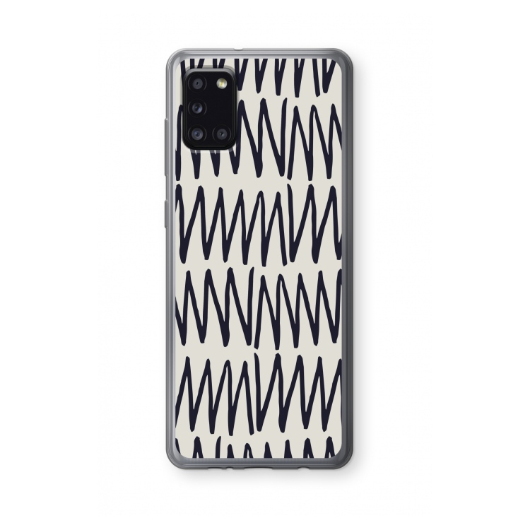 Marrakech Zigzag: Samsung Galaxy A31 Transparant Hoesje