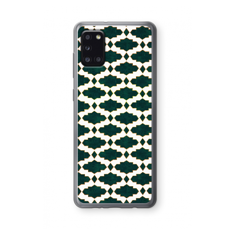 Moroccan tiles: Samsung Galaxy A31 Transparant Hoesje