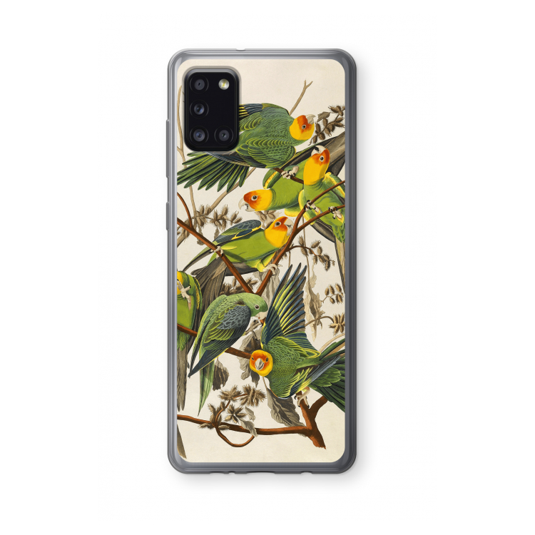 Carolinaparkiet: Samsung Galaxy A31 Transparant Hoesje
