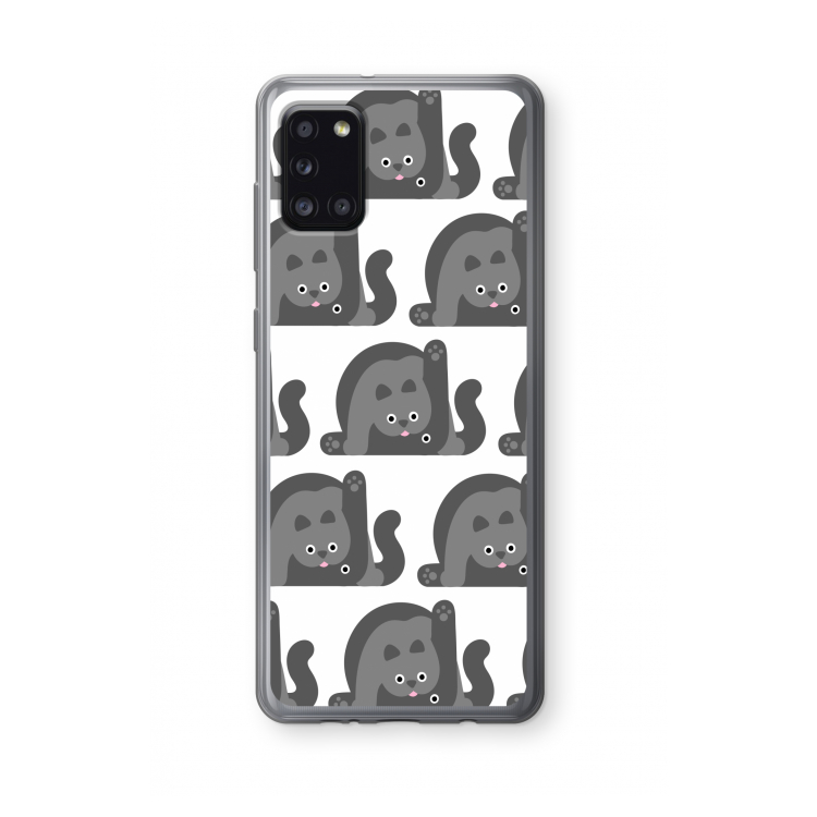 Cats: Samsung Galaxy A31 Transparant Hoesje