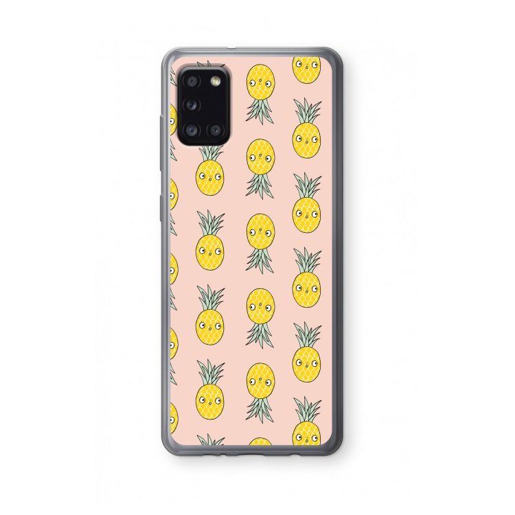 Ananas: Samsung Galaxy A31 Transparant Hoesje