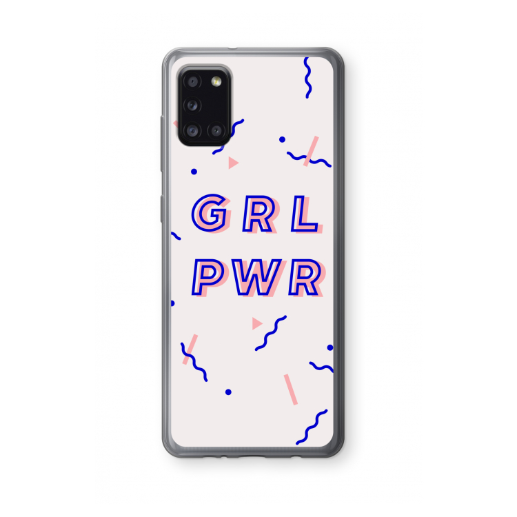 GRL PWR: Samsung Galaxy A31 Transparant Hoesje