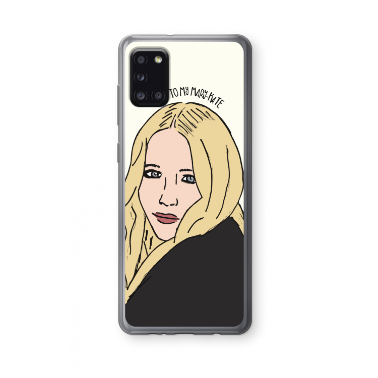 Mary Kate: Samsung Galaxy A31 Transparant Hoesje