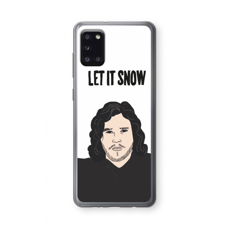 Let It Snow: Samsung Galaxy A31 Transparant Hoesje