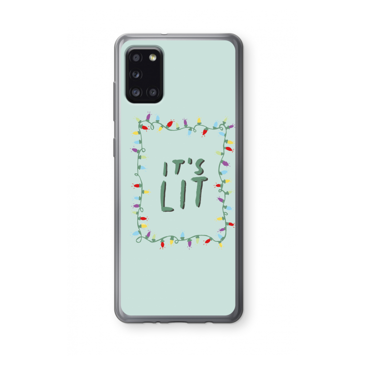 It's Lit: Samsung Galaxy A31 Transparant Hoesje
