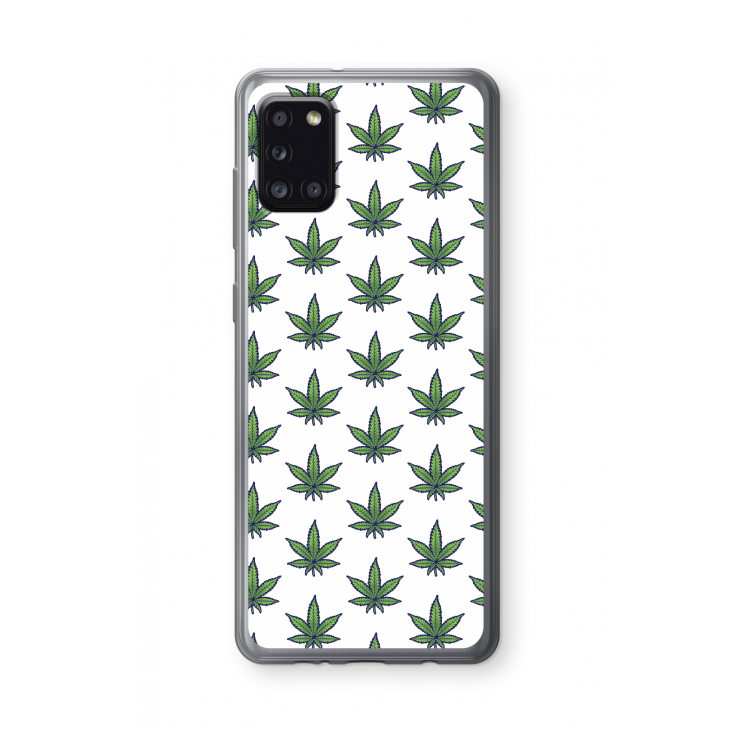 Weed: Samsung Galaxy A31 Transparant Hoesje