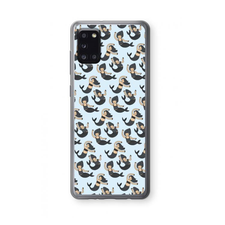 Zeemeermin: Samsung Galaxy A31 Transparant Hoesje