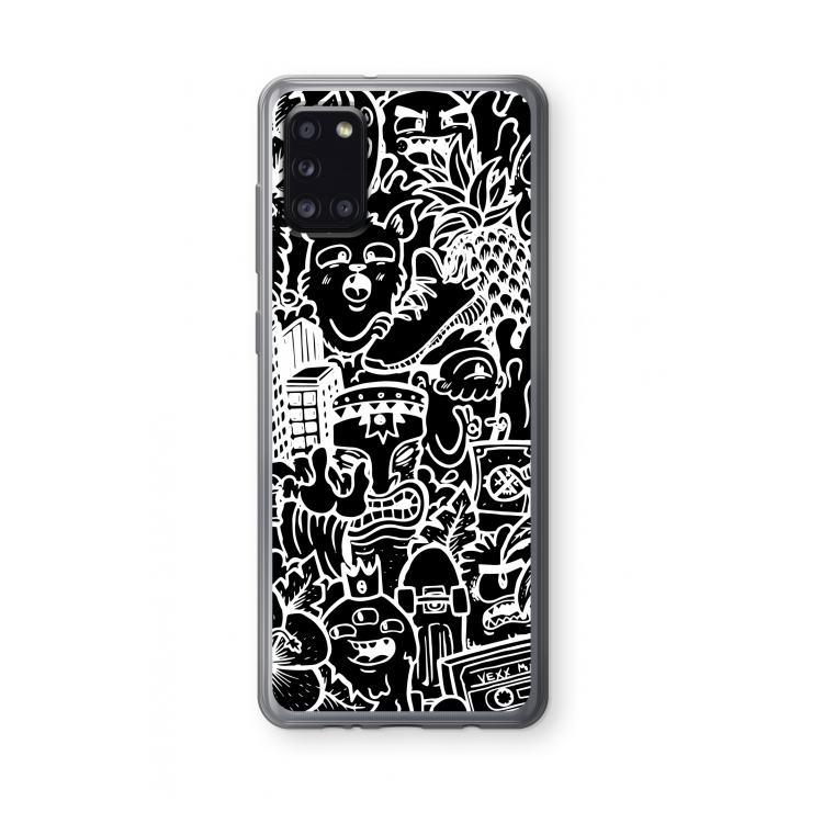 Vexx Black Mixtape: Samsung Galaxy A31 Transparant Hoesje