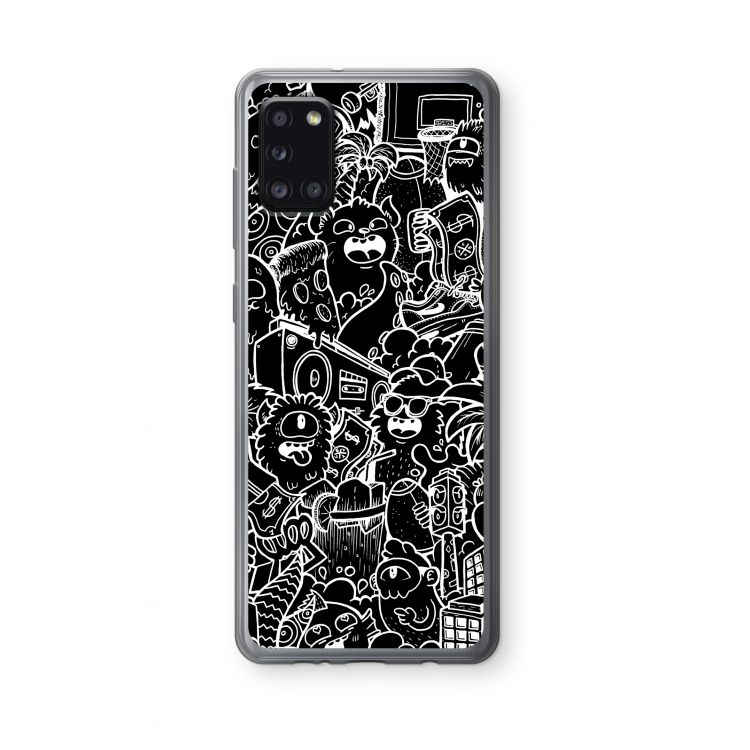 Vexx Black City : Samsung Galaxy A31 Transparant Hoesje