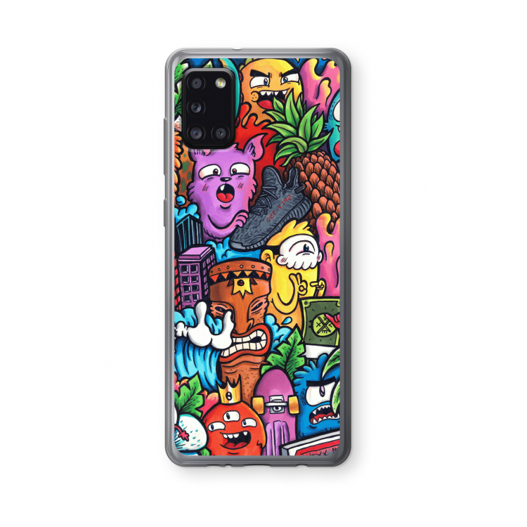 Vexx Mixtape: Samsung Galaxy A31 Transparant Hoesje