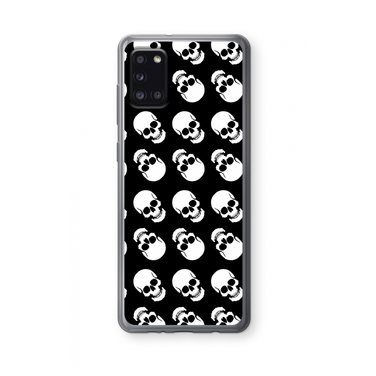 Musketon Skulls: Samsung Galaxy A31 Transparant Hoesje