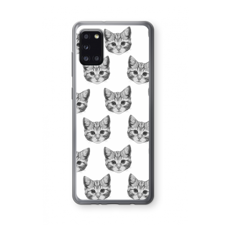 Kitten: Samsung Galaxy A31 Transparant Hoesje