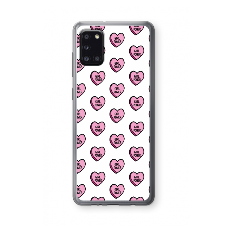 GIRL POWER: Samsung Galaxy A31 Transparant Hoesje