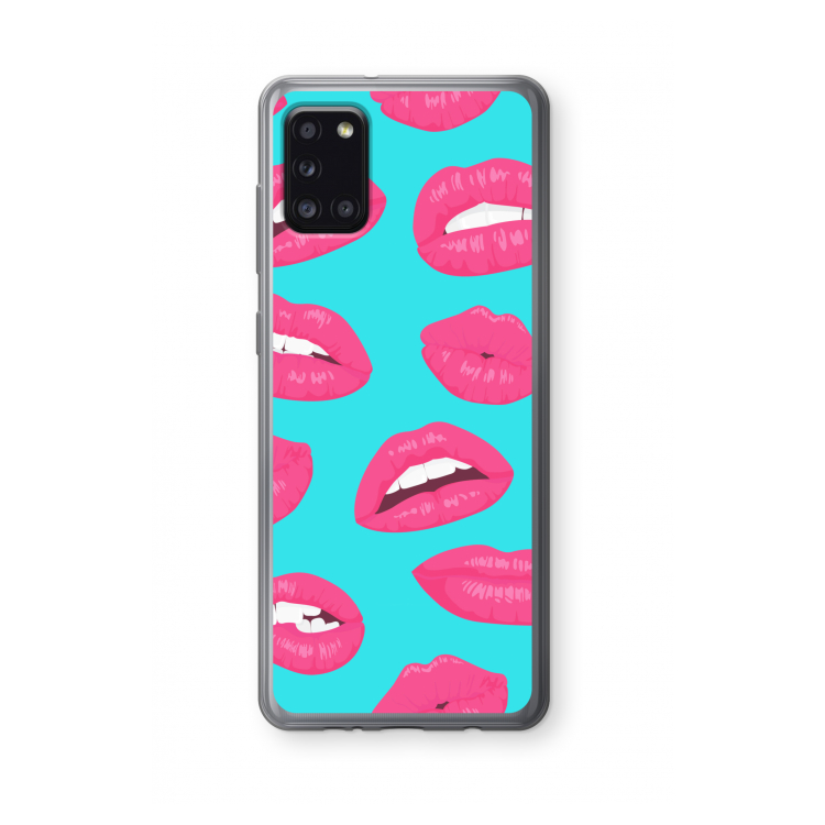Bite my lip: Samsung Galaxy A31 Transparant Hoesje