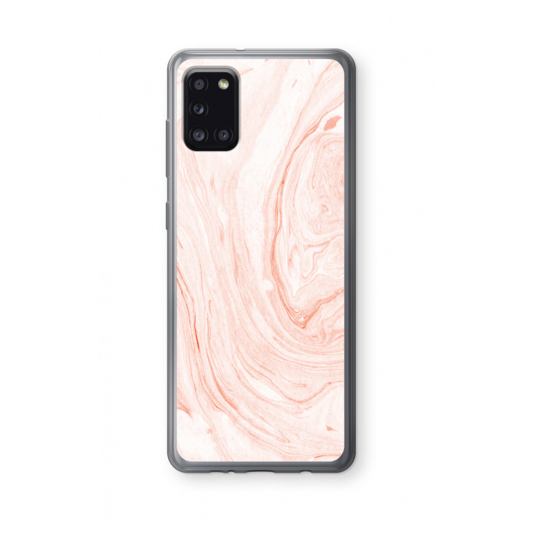 Peach bath: Samsung Galaxy A31 Transparant Hoesje