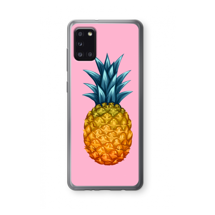 Grote ananas: Samsung Galaxy A31 Transparant Hoesje