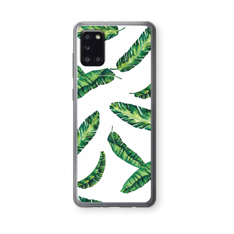 Lange bladeren: Samsung Galaxy A31 Transparant Hoesje